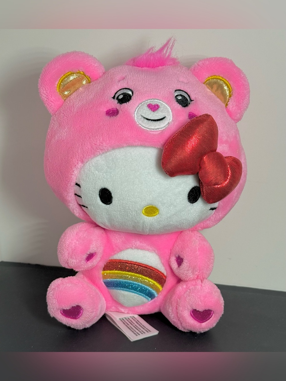 Care Bears x Hello Kitty & Friends 8" Cheer Bear Plush Crossover